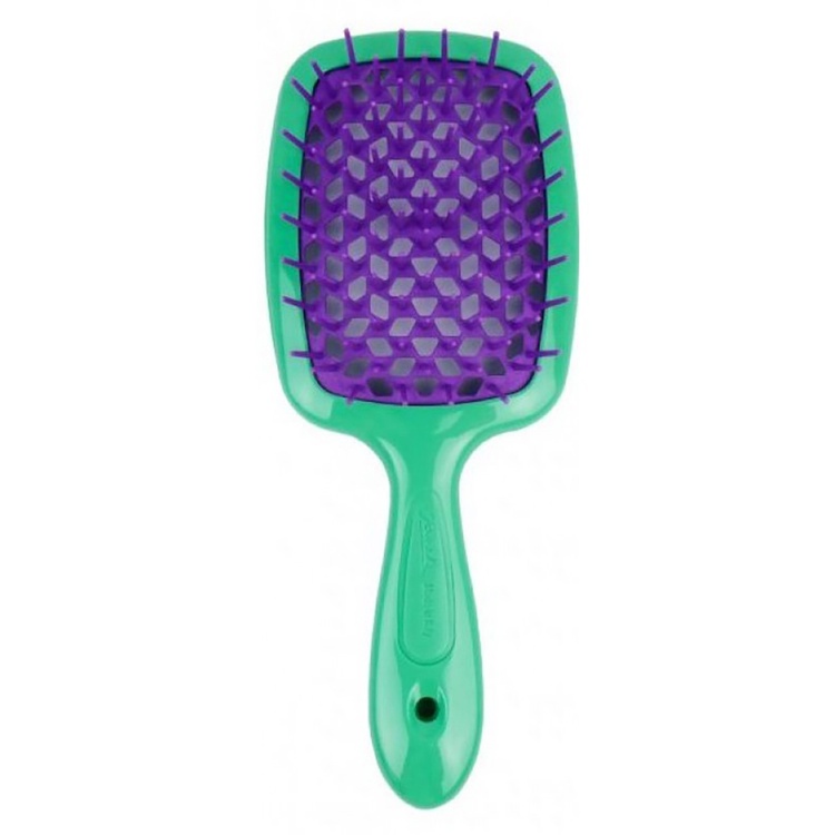 Janeke SUPERBRUSH GREEN/VIOLET. Grzebień арт. 86SP226 VV