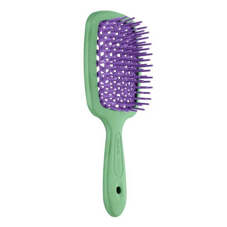 Janeke SUPERBRUSH GREEN/VIOLET. Grzebień арт. 86SP226 VV