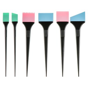 Hair Expert Zestaw Pędzelków silikonowych (kolorowe) x6