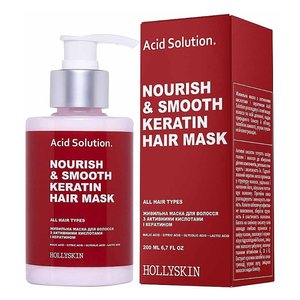 Odżywcza maska do włosów HollySkin Acid Solution Nourish & Smooth Keratin Hair Mask 200 ml