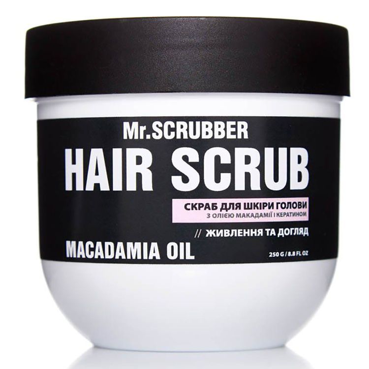 Mr.Scrubber Hair Scrub Macadamia Oil peeling skóry głowy z olejem makadamia i keratyną 250 ml